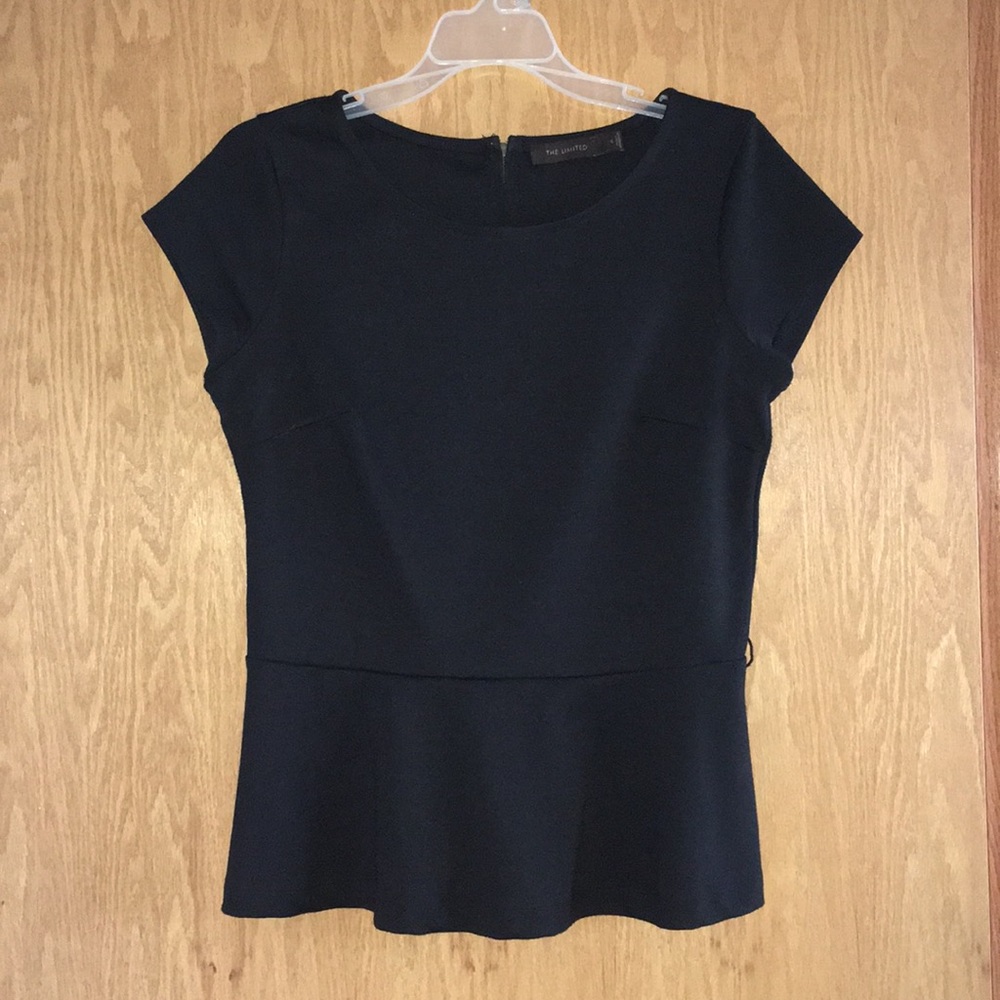 The Limited Cap Sleeve Peplum Top